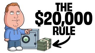 Thumbnail YouTube: The $20,000 rule, kênh tài chính